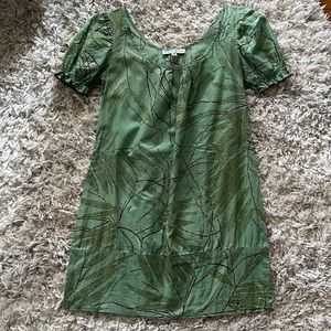Sophia Eugene palm mini dress size M from Anthropologie